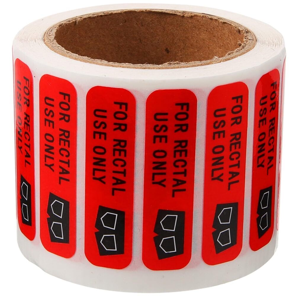9070 500pcs Rectal Use Only Stickers Funny Rectaluse Stickers Adhesive Joke